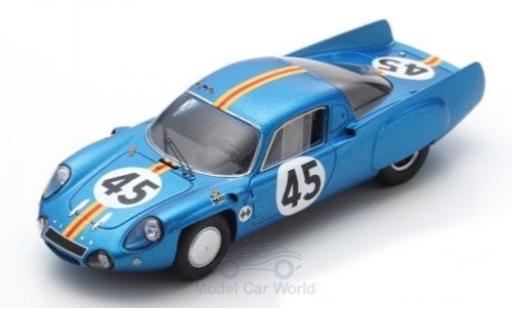 Diecast model cars Alpine A210 le mans No.45 24h 1966 G.Verrier/R.Bouharde 1/43 Spark
