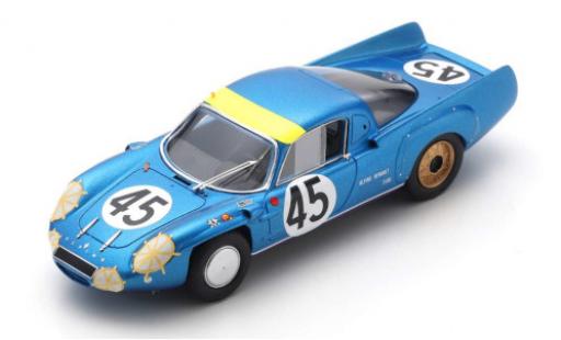 Diecast model cars Alpine A210 le mans No.45 24h 1967 J.Vinatier/M.Bianchi 1/43 Spark