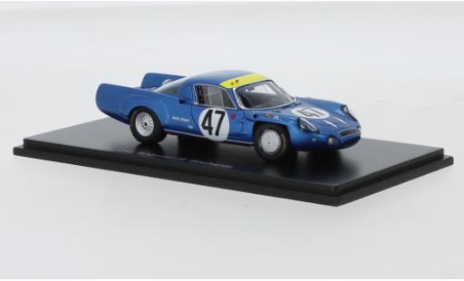 Diecast model cars Alpine A210 le mans No.47 24h 1967 J-C.Andruet/R.Bouharde 1/43 Spark