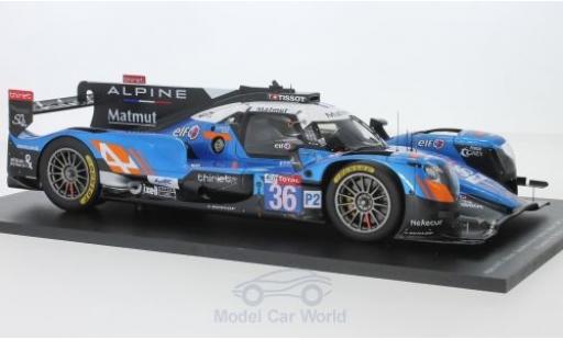 Diecast model cars Alpine A470 gibson - No.36 Signatech- Matmut 24h Le Mans 2018 N.Lapierre/A.Negrao/P.Thiriet 1/43 Spark
