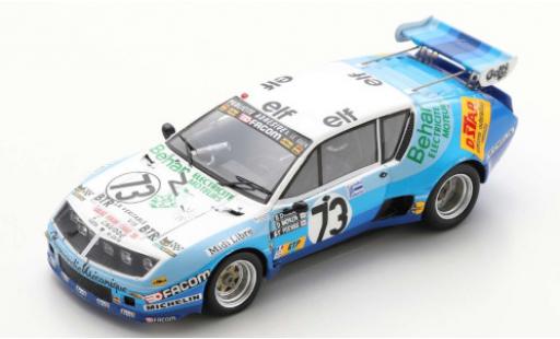 Diecast model cars Alpine A310 rallye Renault No.73 Test Le Mans 1978 D.Morin/G.de Saint Pierre 1/43 Spark