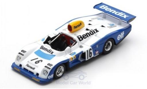 Diecast model cars Alpine A442 le mans Renault RHD No.16 Bendix 24h 1977 D.Pironi/R.Arnoux/G.Frequelin 1/43 Spark