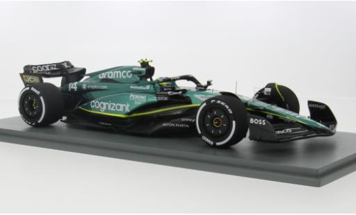 Diecast model cars Aston Martin AMR23 f1 3 No.14 Aramco Cognizant Team Cognizant formula 1 GP Kanada 2023 1/18 Spark
