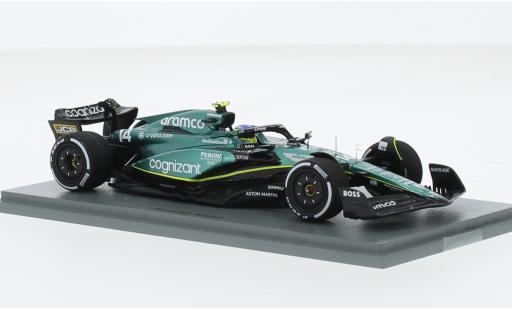 Diecast model cars Aston Martin AMR23 f1 3 No.14 Aramco Cognizant Team Cognizant formula 1 GP Kanada 2023 1/43 Spark