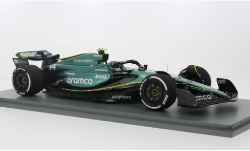 Diecast model cars Aston Martin AMR24 f1 4 No.14 Aramco Team Aramco formula 1 2024 1/18 Spark