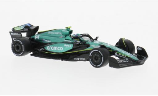 Diecast model cars Aston Martin AMR24 f1 4 No.14 Aramco Team Aramco formula 1 2024 1/64 Spark