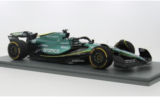Diecast model cars Aston Martin AMR24 f1 4 No.18 Aramco Team Aramco formula 1 2024 1/18 Spark