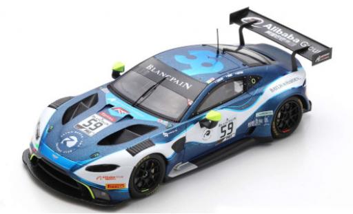 Diecast model cars Aston Martin Vantage gt3 AMR No.59 Garage 59 24h Spa 2019 C.Ledogar/A.Watson/J.Adam 1/43 Spark