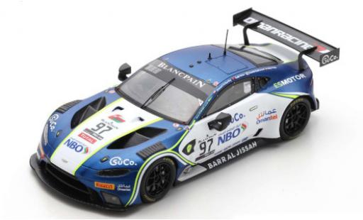 Diecast model cars Aston Martin Vantage s AMR GT3 No.97 Oman Racing with TF-Sport 24h Spa 2019 .Yoluc/A.Al Harthy/C.Eastwood/N.Thiim 1/43 Spark