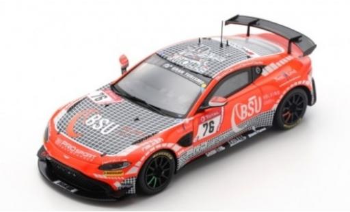 Diecast model cars Aston Martin V8 Vantage GT4 gt4 AMR No.76 Prosport-Performance GmbH 24h N&Atilde;&frac14;rburgring 2019 C.Breuer/K.van Berlo/A.Mies/M.D.Ortmann 1/43 Spark