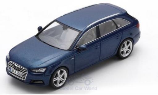 Diecast model cars Audi A4 avant metallic blue 2016 1/43 Spark