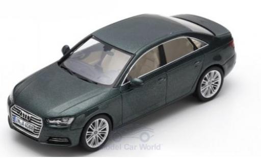 Diecast model cars Audi A4 berline metallic green 2016 1/43 Spark
