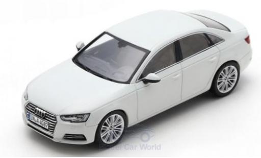 Diecast model cars Audi A4 berline white 2016 1/43 Spark