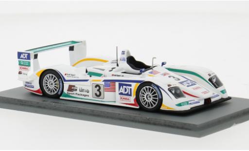 Diecast model cars Audi R8 LMP course 24h Le Mans 2005 #3 1/43 Spark