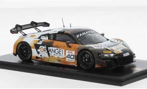 Diecast model cars Audi R8 lms GT3 EVO II No.40 Sport Orange 1 24h Spa 2023 1/43 Spark