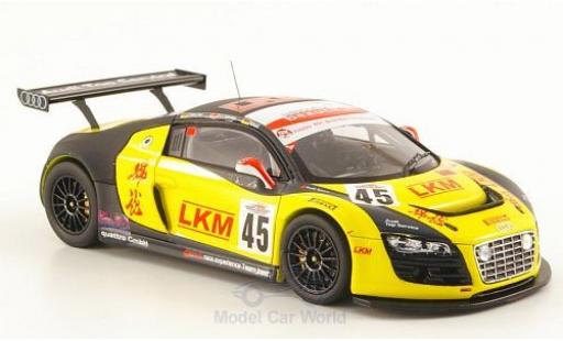 Diecast model cars Audi R8 lms No.45 LKM 12h Merdeka 2010 F.Biela/D.O Young/M.Werner 1/43 Spark