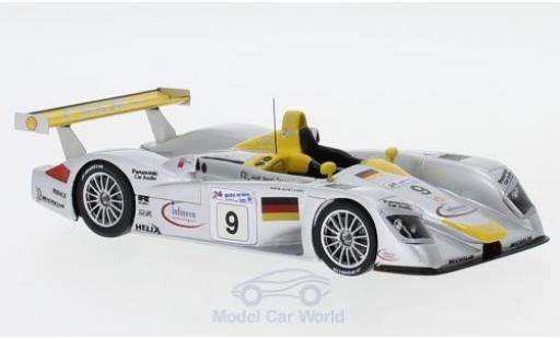 Diecast model cars Audi R8 LMP s tronic No.9 24h Le Mans 2000 .Ortelli/A.McNish/L.Aiello 1/43 Spark