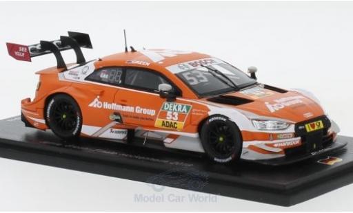 Diecast model cars Audi RS5 dtm RS 5 No.53 Sport Team Rosberg Hoffmann Group Hockenheim 2018 J.Green 1/43 Spark