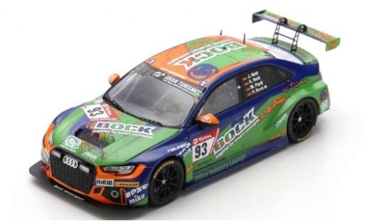 Diecast model cars Audi RS3 lms No.93 Bonk Motorsport Bock 24h N&Atilde;&frac14;rburgring 2019 H.Bock/M.Partl/J.Nett/A.Nett 1/43 Spark