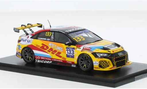 Diecast model cars Audi RS3 lms TCR No.133 Team Netherlands FIA Motorsport Games Touring Car Cup Paul Ricard 2022 1/43 Spark