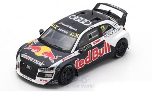 Diecast model cars Audi S1 rallycross EKS RX quattro No.13 EKS Sport Red Bull World RX Gro&Atilde;�britannien 2018 A.Bakkerud 1/43 Spark