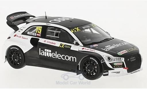 Diecast model cars Audi S1 rallycross EKS RX quattro No.15 Rally-Cross Rally Portugal 2017 R.Nitiss 1/43 Spark