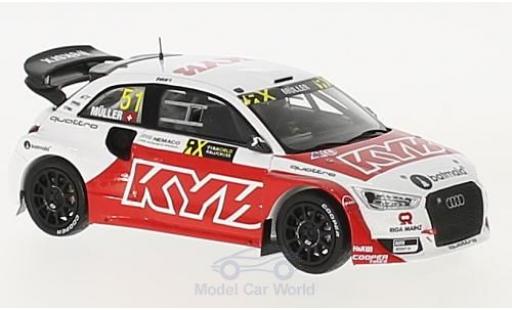 Diecast model cars Audi S1 rallycross EKS RX quattro No.51 Rally-Cross Rally Frankreich 2017 N.M&Atilde;&frac14;ller 1/43 Spark