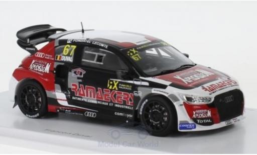 Diecast model cars Audi S1 rallycross RX quattro No.67 Team Comtoyou RX World RX Belgien 2018 F.Duval 1/43 Spark