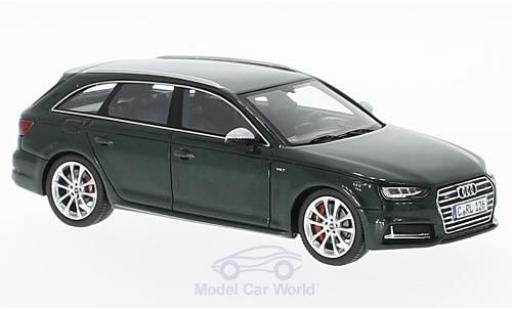 Diecast model cars Audi S4 avant metallic green 2016 1/43 Spark