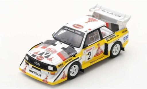 Diecast model cars Audi Sport Quattro s1 e2 No.2 HB Team HB Rally Monte Carlo 1986 W.R&Atilde;&para;hrl/C.Geistd&Atilde;&para;rfer 1/43 Spark