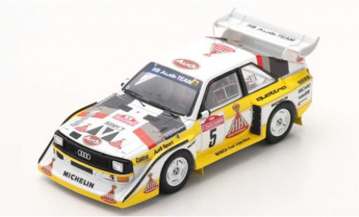 Diecast model cars Audi Sport Quattro s1 e2 No.5 HB Team HB Rally WM Rally San Remo 1985 W.R&Atilde;&para;hrl/C.Geistd&Atilde;&para;rfer 1/43 Spark