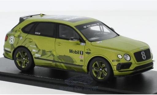 Diecast model cars Bentley Bentayga course No.8 Pikes Peak Hill Climb 2018 SUV Production Record Time.902 R.Millen/C.Facetti 1/43 Spark