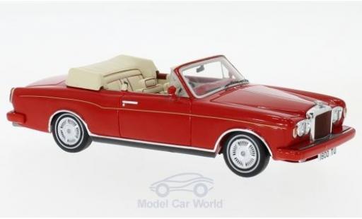Diecast model cars Bentley Continental cabriolet Convertible red RHD 1984 1/43 Spark