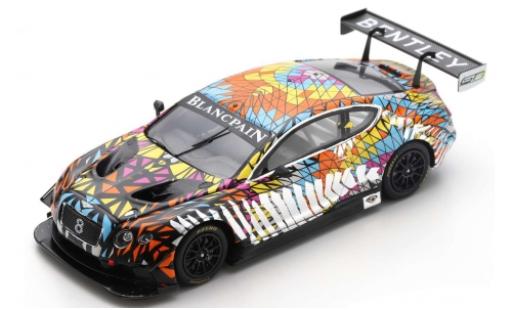 Diecast model cars Bentley Continental course GT3 Princess Yatchs Dazzle Livery 1/43 Spark