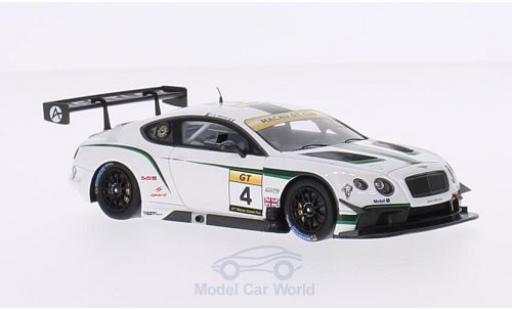 Diecast model cars Bentley Continental course GT3 RHD No.4 Absolute Racing GT Cup GP Macau 2014 J-K.Vernay 1/43 Spark