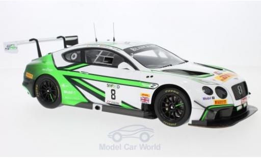 Diecast model cars Bentley Continental course GT3 RHD No.8 Team M-Sport 24h Spa 2017 M.Soulet/V.Abril/A.Soucek 1/43 Spark
