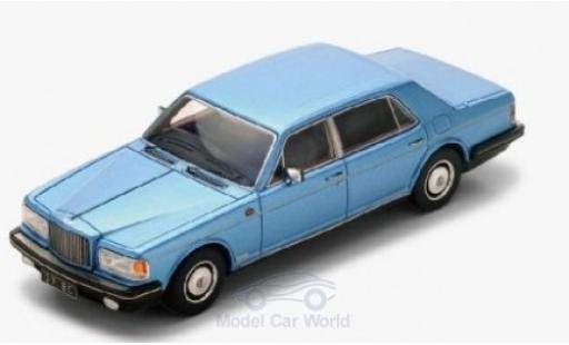 Diecast model cars Bentley Mulsanne berline metallic blue RHD 1980 1/43 Spark