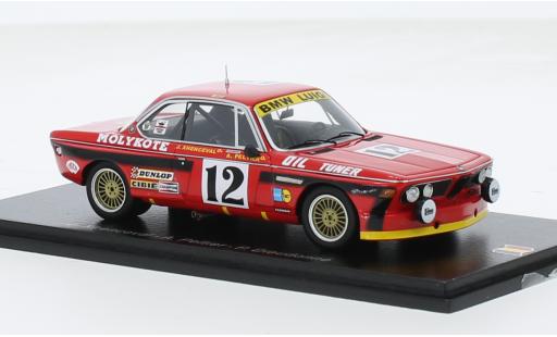 Diecast model cars Bmw 3.0 CSi No.12 24h Spa 1974 1/43 Spark