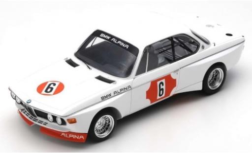 Diecast model cars Bmw 3.0 CSL (E9) No.6 Alpina 4h Monza 1973 N.Lauda/B.Muir 1/18 Spark