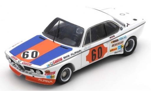 Diecast model cars Bmw 3.0 CSL No.60 Alpina 1000km Spa 1973 N.Lauda/H-J.piece 1/43 Spark
