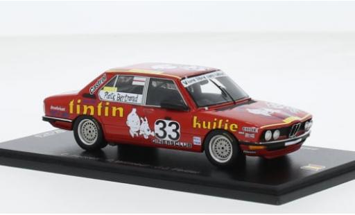 Diecast model cars Bmw 530 course i No.33 Plastic Bertrand Racing 24h Spa 1980 1/43 Spark