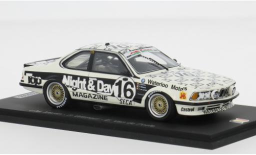Diecast model cars Bmw 635 CSi 24h Spa 1986 #16 1/43 Spark