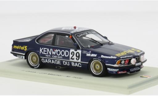Diecast model cars Bmw 635 CSi 24h Spa 1986 #29 1/43 Spark