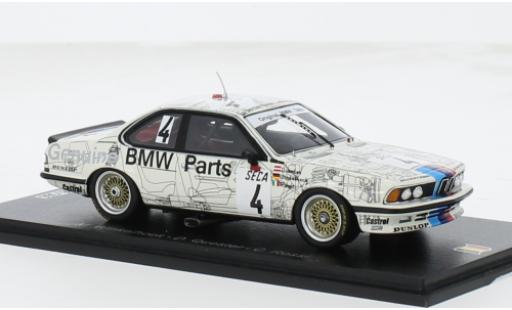 Diecast model cars Bmw 635 CSi (E24) No.4 24h Spa 1983 1/43 Spark