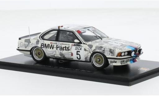 Diecast model cars Bmw 635 CSi (E24) No.5 24h Spa 1985 1/43 Spark