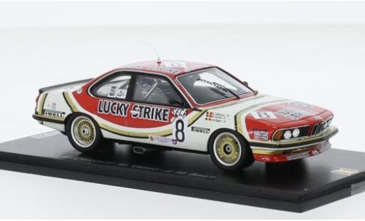Diecast model cars Bmw 635 CSi No.8 Lucky Strike 24h Spa 1983 1/43 Spark