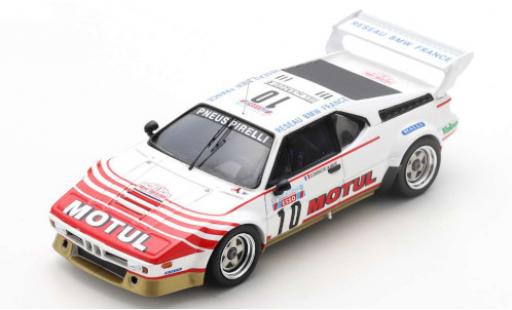Diecast model cars Bmw M1 1982 No.10 Equipe France Motul Tour de Corse B.Darniche/A.Mahe 1/43 Spark