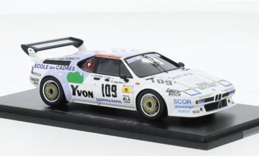 Diecast model cars Bmw M1 1984 No.109 24h Le Mans 1/43 Spark