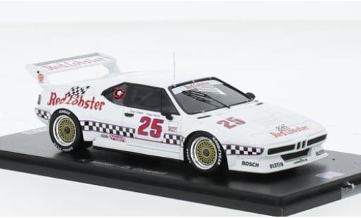 Diecast model cars Bmw M1 1981 No.25 Red Lobster IMSA GTO 1/43 Spark