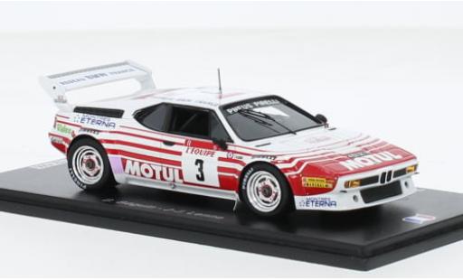 Diecast model cars Bmw M1 1983 No.3 Rally WM Tour de Corse 1/43 Spark